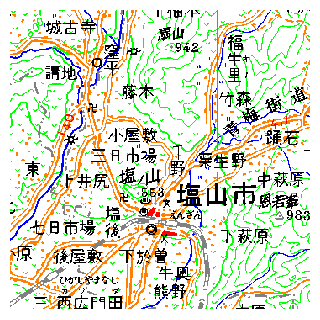 数値地図200000(地図画像)のイメージ