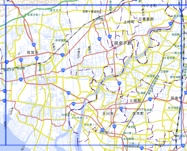 佐賀の位置図