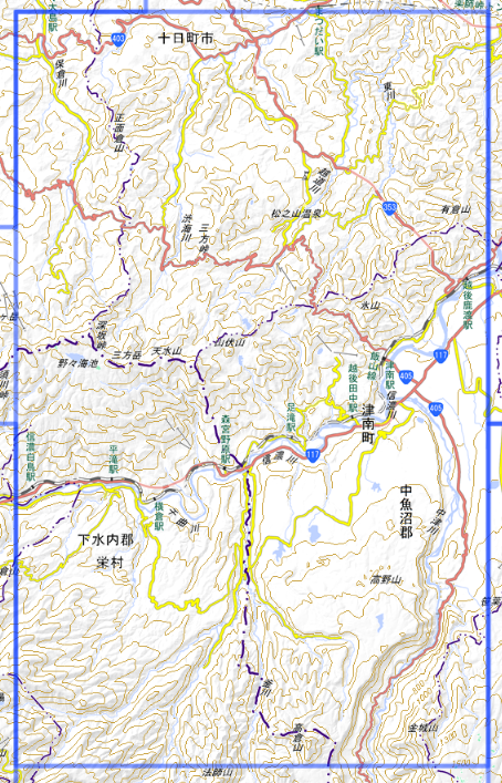 津南の位置図