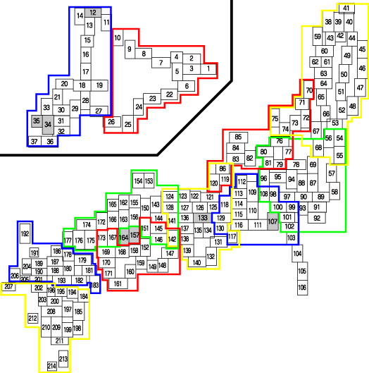 伊能大図 地方別 日本地図センター